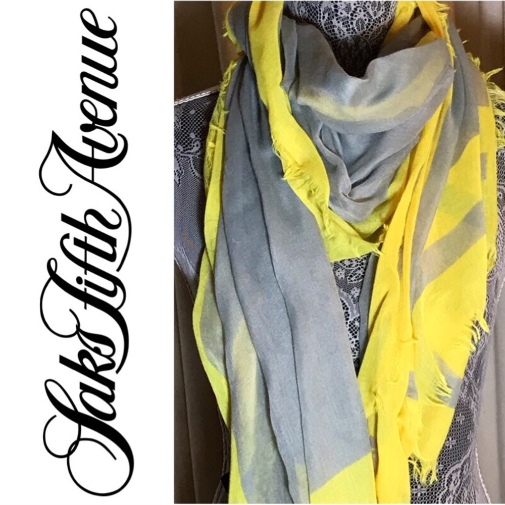 Black by Saks Fifth Ave. Gauze Scarf - Picture 1 of 6